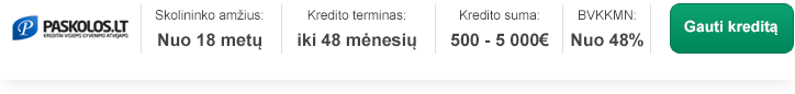 finbee paskolos refinansavimas